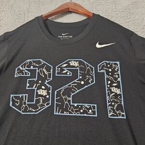 Nike Tee UCF Knights SPACEU 321 Logo Men's Medium‎ Black Tshirt Citronauts EUC